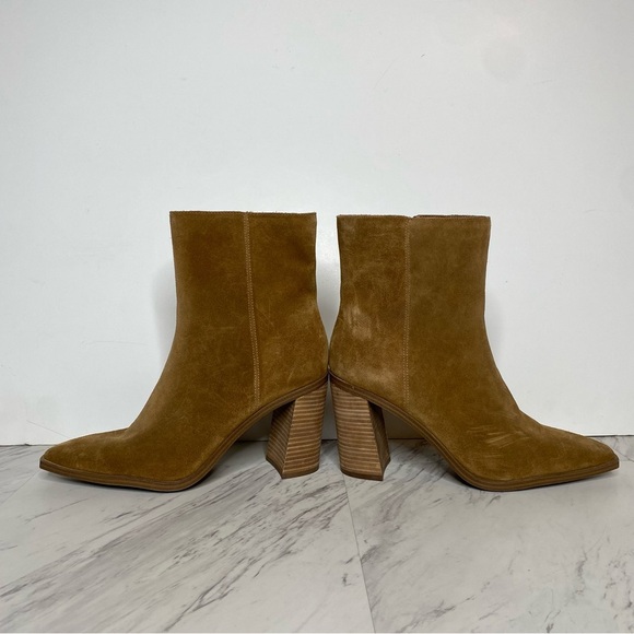 Steve Madden Sparrow Brown Suede Heeled Bootie 11M - Picture 7 of 15